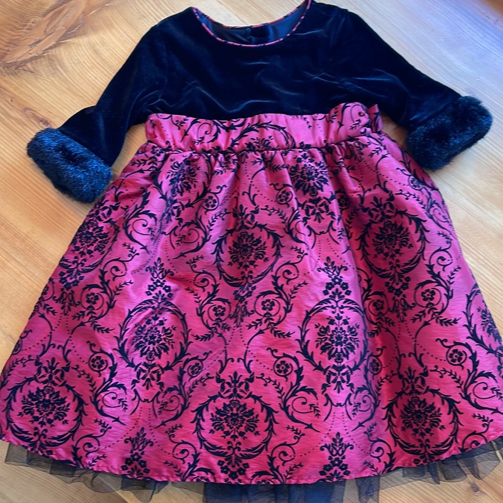 Gorgeous Black Velvet Holiday Dress size 3